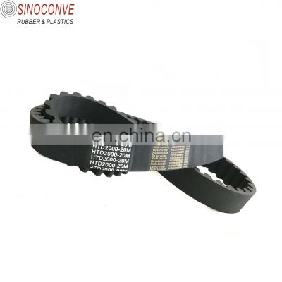 rubber glass fiber cording open end elevator traction belt