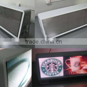 Outdoor High Bright P5 Wireless 3G WIFI Taxi Top Advertising Signs photo-2