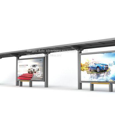 Student voice station bus stop solar bus shelter platform advertising