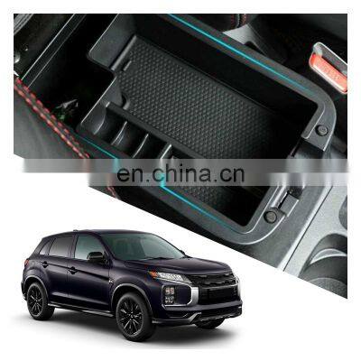 Interior Accessories Parts Silicone Armrest Rest Storage Box Center Control Console Organizer Tray For Mitsubishi Outlander