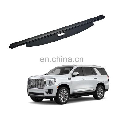 Black Beige Color Canvas Retractable Cargo Cover Tonneau Cover For Gmc Yukon 2021