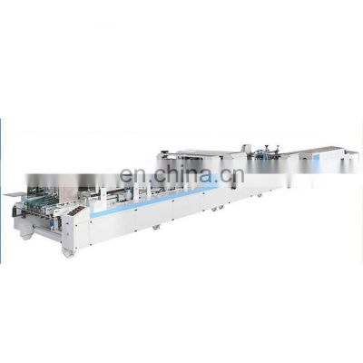 ZH-1450PCG Automatic Folding Corrugated Cardboard Box Guling Machine For 4 6 Corner Box