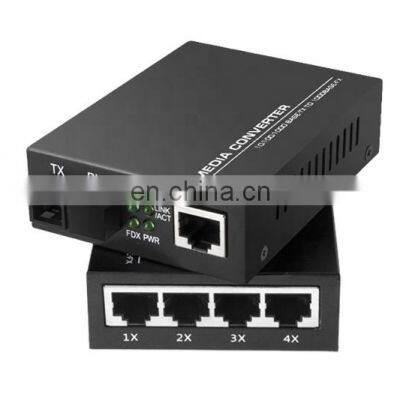 Gigabit Fiber Optic Media Converter 1 Fiber +1/4 RJ45 Ethernet Optical Transceiver photo-4