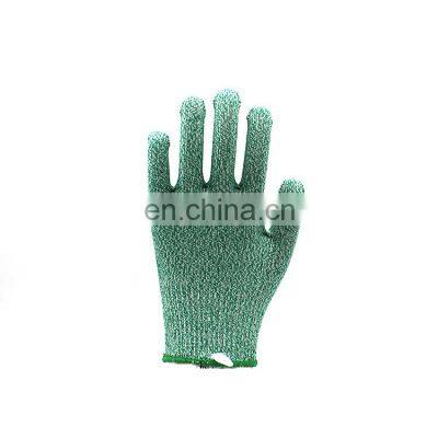 EN388 2016 CE Approved Cut Level 5 HPPE Glass Knit Cut Resistant Garden Safety Work Gloves
