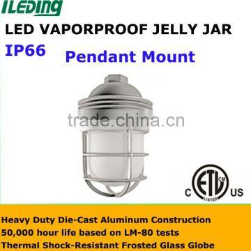 Ceiling or Wall Mounted, Universial Voltage 120-277V Led Vapor Tight Jelly Jar photo-3