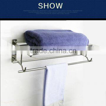 WESDA Houseware good quality stainless steel and glass bathroom shelf                        
                                                Quality Choice