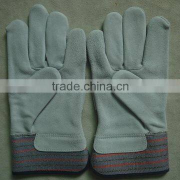 leather industrial and mechanic working gloves for workers