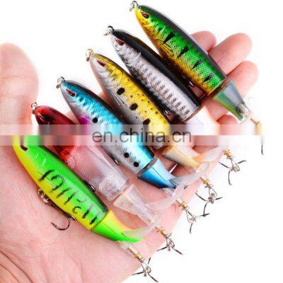 Hot sale 8 color 10CM 13G Topwater Floating Whopper Popper Lure Hooks Hard Bait propeller Fishing Lures