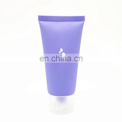 60ml empty mini squeeze bottle tube with flip top cap matt finish