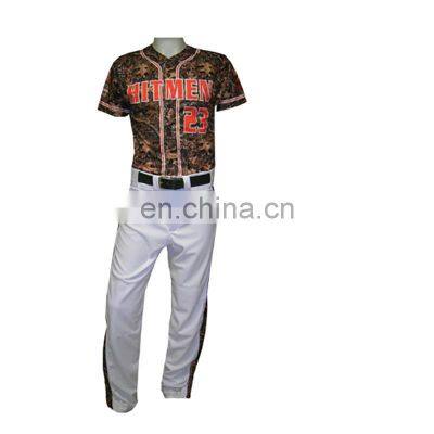 Adults Baseball Uniforms Professional Design Hot Sale New Design Baseball Uniform