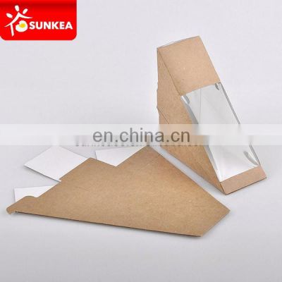 Custom design paper bread sandwich packaging for natural