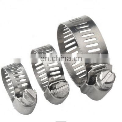 Factory Price Worm Gear Clamp American Type Clip Hose Clamp Stainless Steel Hose Clip