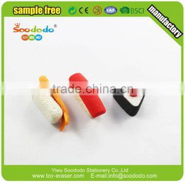 Soododo Eraser Manufacturer Sushi Shaped 3D Eraser