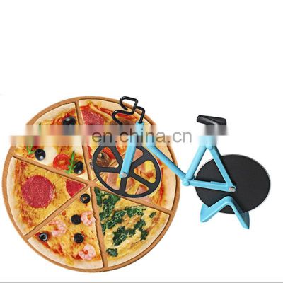 Perfect Promotional Wholesale Custom Plastic Bicycle Stainless Steel Pizza Cutter