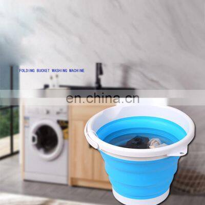 Latest Collapsible Semi Automatic Cloth Front Load Bucket Foldable Cheap Washing Machine