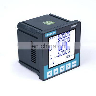 KPM53 Three Phase Multifunction Meter Power Meter with RS485 LCD Display for Energy Measure electricity Digital Panel Meter