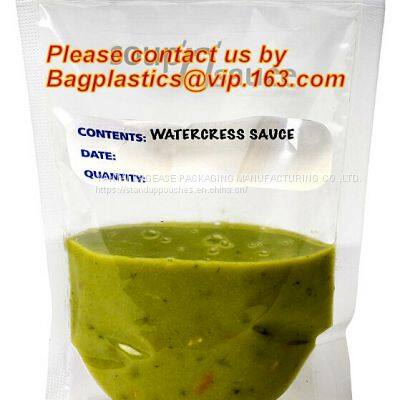 Soup Bag, Liquid Storage, Food Double Zip Lock Plastic Packaging Bag, Eco Friendly Zip Lock Bag, Polyethylene Packaging photo-2