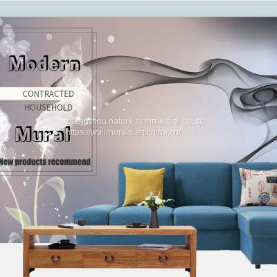 Geometric Three-dimensional Mural Luxury Living Room Decoration 3D Colorful Mural Drop Ship photo-3