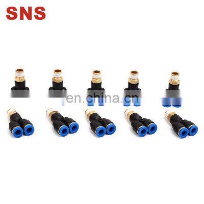 Manufacturer wholesale SNS SPLL Series Pneumatic Elbow Male Thread Quick Connect Pipe Fittings Tube Joints