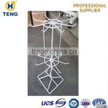 Portable 2 Tiers Rotating Jewelry Display Rack