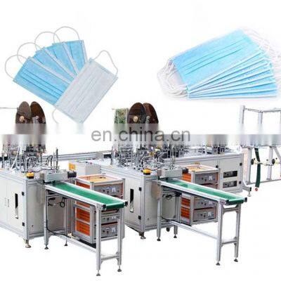 Henan Runxiang Disposable Face Mask Machine With Ear Loop 3ply Mask Making Machine nonwoven masks machine