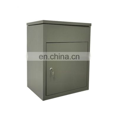 Grey Parcel Drop Box Foldable Parcel Box Drop Delivery Off Box