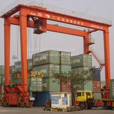 Port Rubber Tyre Container Gantry Crane for 20ft 40ft Container Lift photo-3