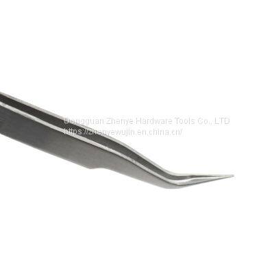 High Precision Tweezers ST-15 302 Stainless Steel Antimagnetic Acid Proof Elbow Tweezers Clock Maintenance Tool