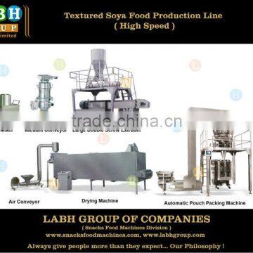 Soya Meat Nugget Chunk TSP TVP Food Production Line Machines Equipment
