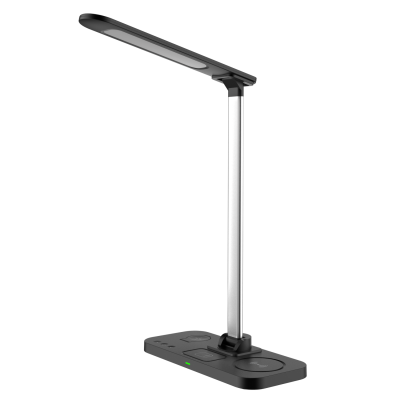 4-in-1 Desktop LED Lamp Charging Stand Wireless Charger Multi-functional Charging Station 15 W High Power Fast Charging