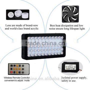 2016 Professional Factory Price LED Marine Saltwater Fish Tank Aquarium Lighting Remote Controller 165w LED Aquarium Light photo-4