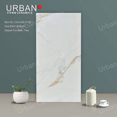 Foshan New Design 600X1200mm Factory Wholesale Ceramic Glossy Glazed Polished Porcelain Floor Wall Tile
