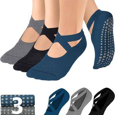 Wholesale Custom Pilates Grip Socks for Women Non Slip Skid Yoga Socks