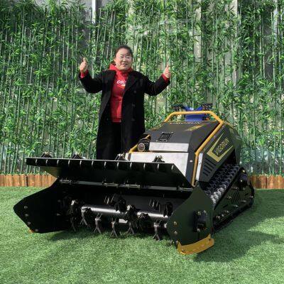 Compact Loncin 764CC gasoline engine multifunctional 1000mm cutting width remote controlled flail mulcher