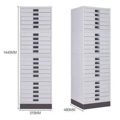 Fire-Resistant Medical Paraffin Storage Cabinet with Adjustable Drawers and Locking Mechanism for Museums and Research Institutions