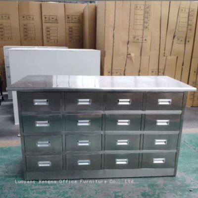 Compact Stainless Steel Herbal Medicine Cabinet for TCM Clinics & Pharmacies -  Thin Edges for Safe Medicinal Storage