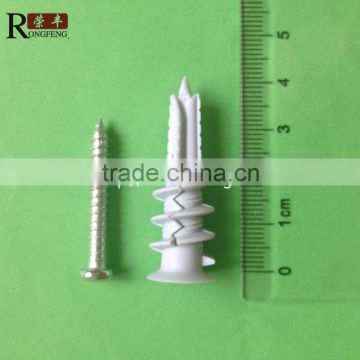 drywall screw anchor fastener with crack