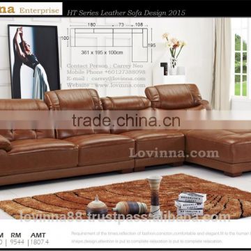 Malaysia Lovinna Italian Leather Sofa Design 2015