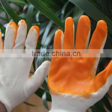 cheapest price pvc dipped gloves with 13 gauge polyester