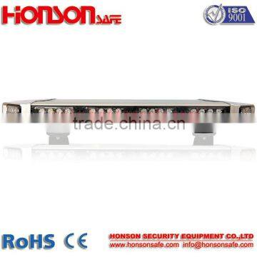 28" Inch Low Profile Magnetic Roof Mount Code3 Sound-off Emergency Vehicle Strobe Warning Mini LED Light Bar photo-3