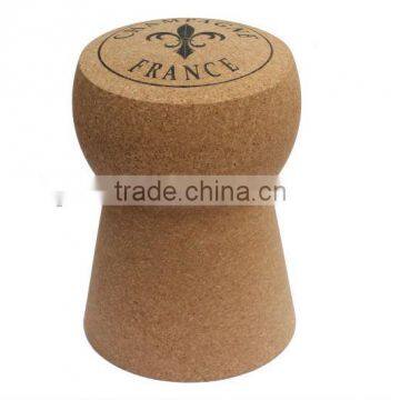 natural champagne cork stool