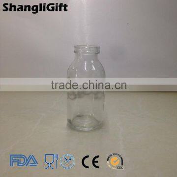 120ml Boston Round Clear Glass Bottle for Pill and Reagent