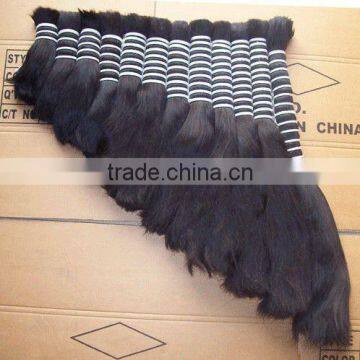 Long Beautiful Natural Color Silky Straight Remy Human Hair Bulk