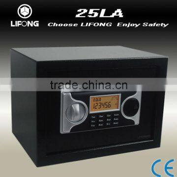 Small home safes lock with LCD time display