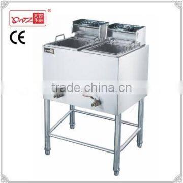 Hot sale commercial stainless steel 28*2L Vertical Two Tanks Two Sieves Electric Deep Fryer/Chip fryer/Chicken fryer                        
                                                Quality Choice