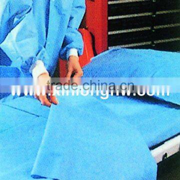 Wood pulp Laminated Spunlace Nonwoven Fabric, for surgical gown