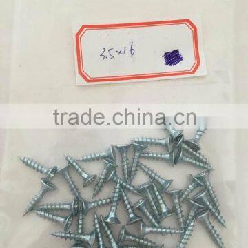 Blue white Zinc coated Chipboard Screws