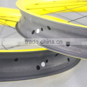 65mm Wide Hookless Fat Bike Wheels On Promotion Thru Axle 32h Fat Bike Carbon Wheelset photo-3