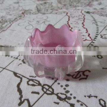 Lotus candle holder with design pink/yellow/various color