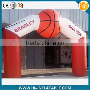 Outdoor cheap inflatable entrance arch, inflatable basketball sports arch for adults